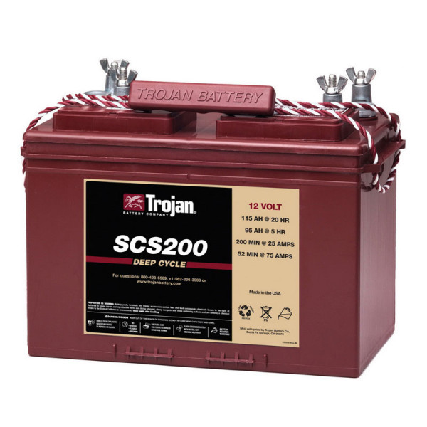 Тяговый аккумулятор для лодочного электромотора TROJAN SCS200 в 