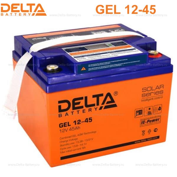 Аккумуляторная батарея Delta GEL 12-45 в 