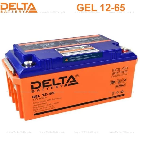 Аккумуляторная батарея Delta GEL 12-65 в 