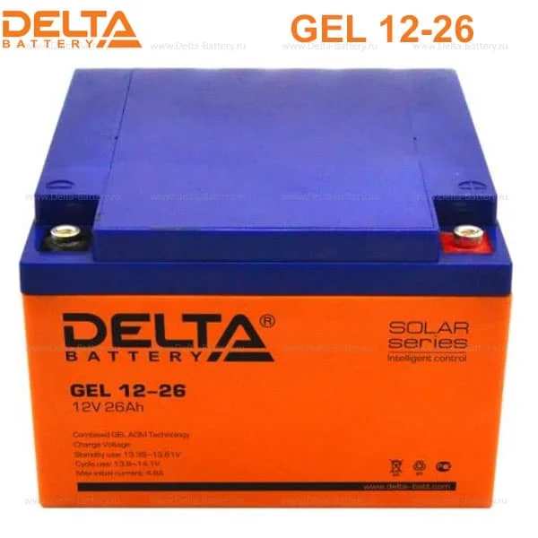 Аккумуляторная батарея Delta GEL 12-26 в 